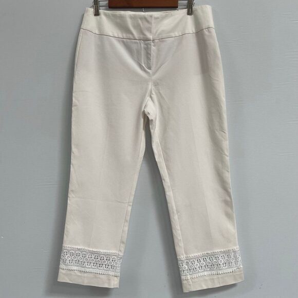 Alfani Womens White Pants - Picture 1 of 4